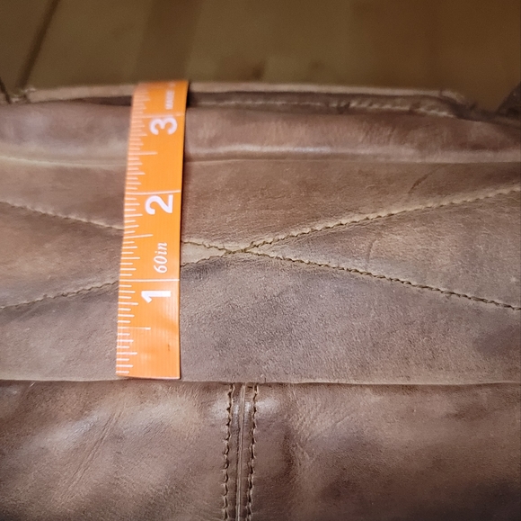 NWOT Viola Castellani Leather Saddle Flap Crossbody Shoulder Bag - Picture 5 of 5